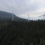 Větrné elektrárny na Medvědí hoře.